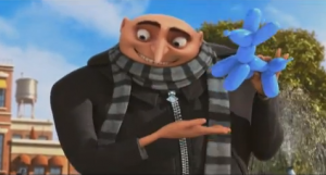 Watching "Despicable Me" can actually be a delight. Gru is a comical character, the best worst villain.