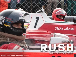 The Niki Lauda and James Hunt rivalry brings this movie to life. Photo: rushmovie.com