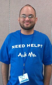 Peer Mentor, Chad is here to help. Photo courtesy: Brianna Ige.