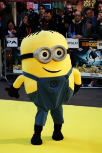 Count how many minions you see this year.  Yellow Minion At Despicable Me Premiere In Central London 11 October 2010 bigstockphoto.com