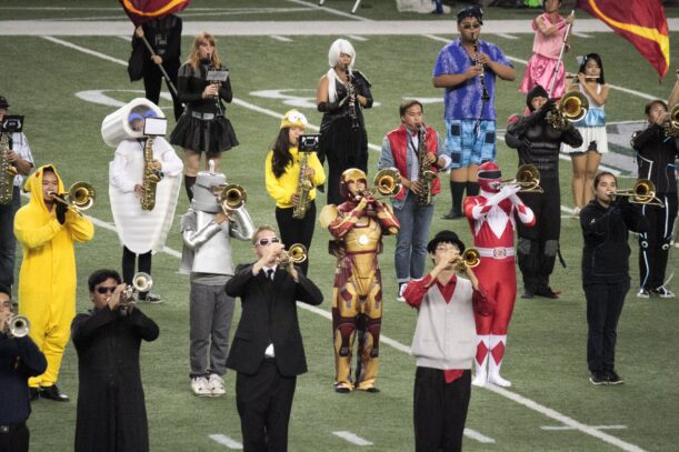 UH warriors had their homecoming against Colorado State and the band got in the spirit of Halloween and dressed up. Photo: Devin Takahashi/Kapi'o.