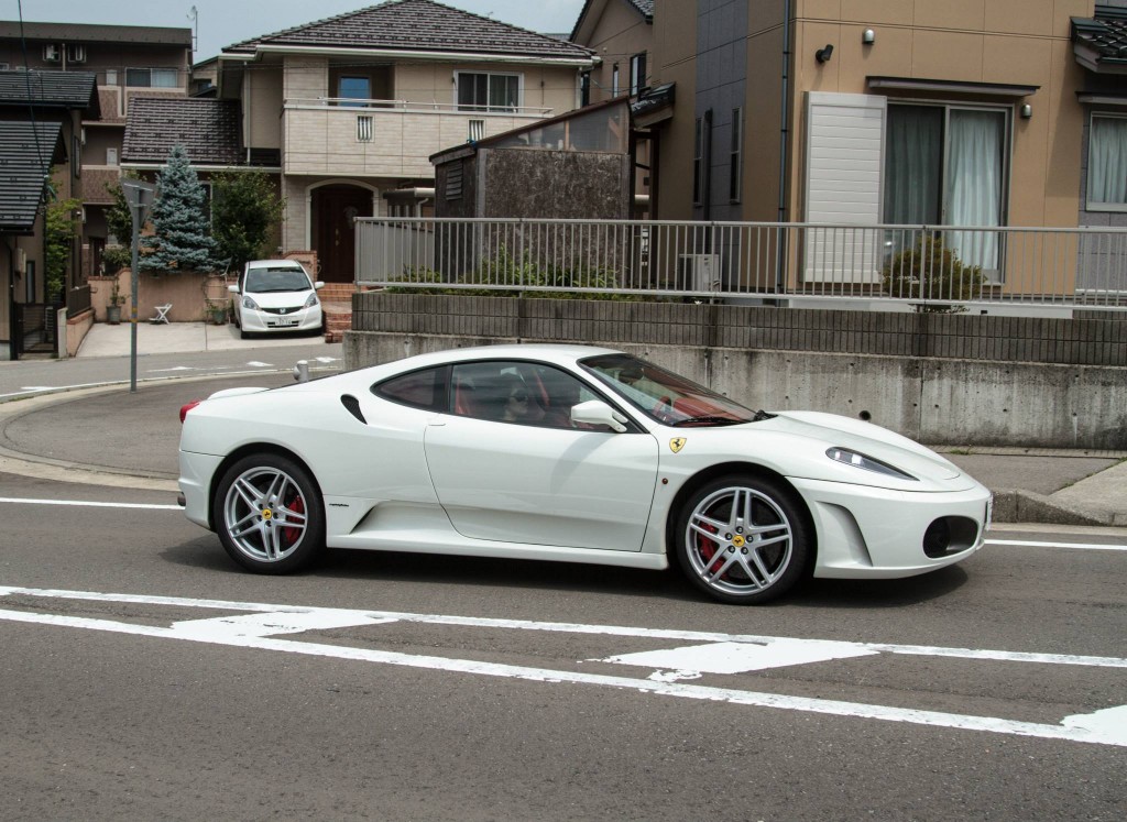 Spotted the famous Italian sports car: Ferrari while strolling around Kanazawa, Japan. Photo: Devin Takahashi/ Kapi'o.