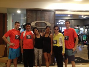 Group photo before the race at Turtle Bay Resort.  (Left to Right) Matthew Rigodanzo, Maurice Javier, Antonina Javier, Christina Javier, Malou Javier, Jacob Atterson