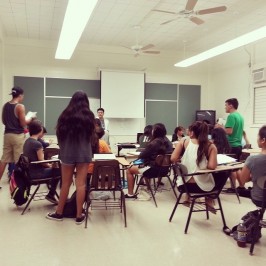 KCC Teams with Kaimuki H.S. to Give Students Peek at Higher Education