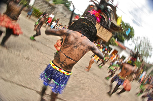 A dancer during the Sinulog festival (Photo: J. Burden)
