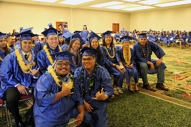 Graduates at the 2015 Commencement